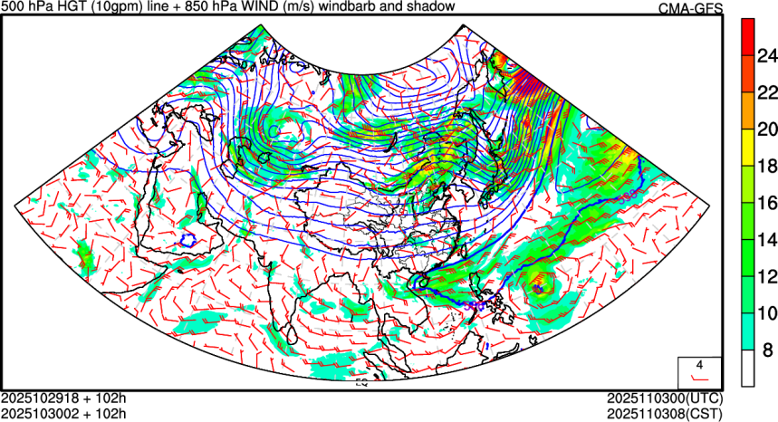 10/29 18时 +102小时