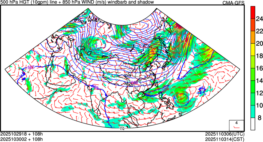 10/29 18时 +108小时