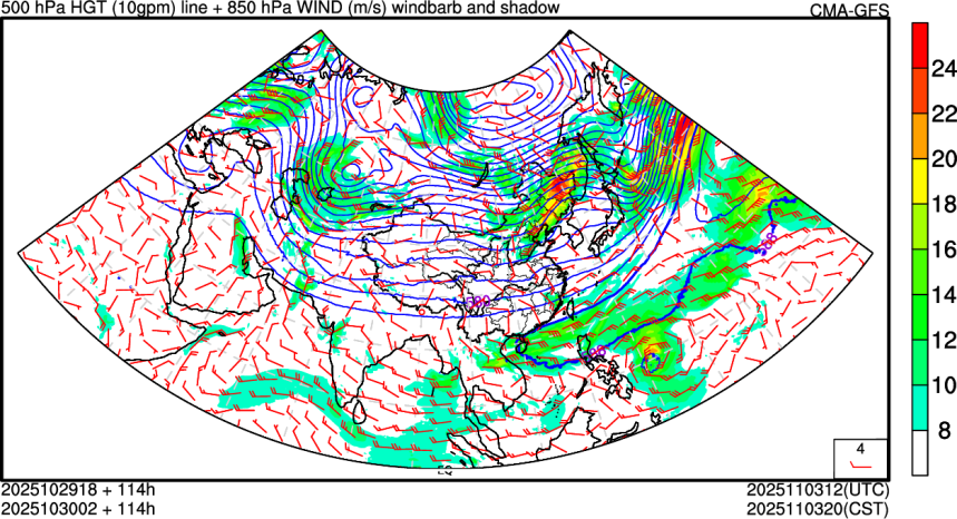 10/29 18时 +114小时