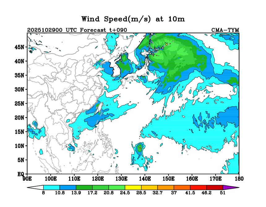 10/29 00时 +090小时