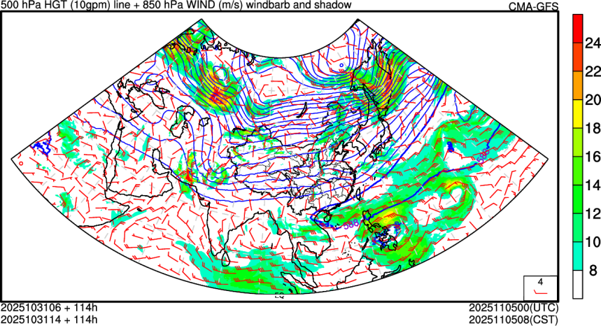 10/31 06时 +114小时