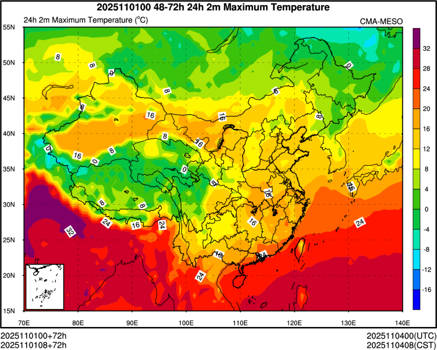 11/01 08时 +072小时