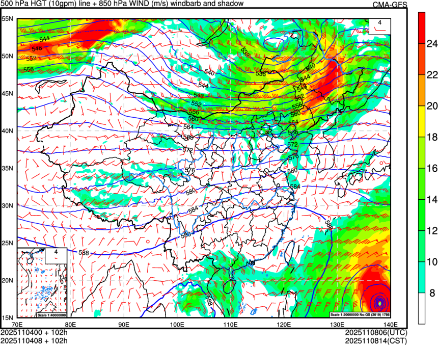 11/04 00时 +102小时