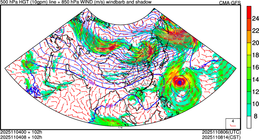 11/04 00时 +102小时