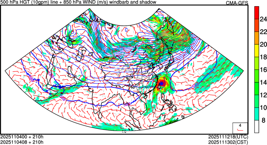 11/04 00时 +210小时
