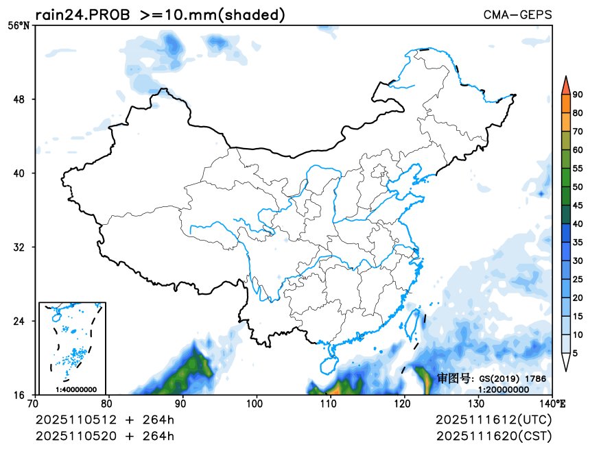 11/05 20时 +264小时