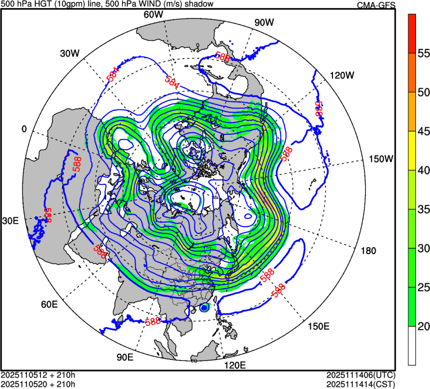 11/05 12时 +210小时