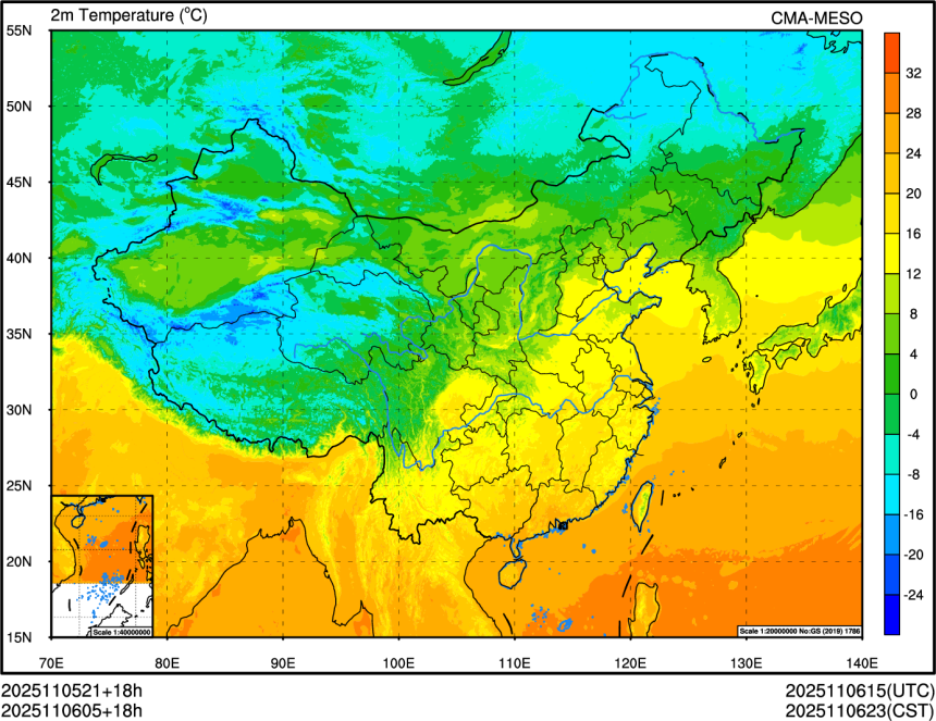 11/05 21时 +018小时