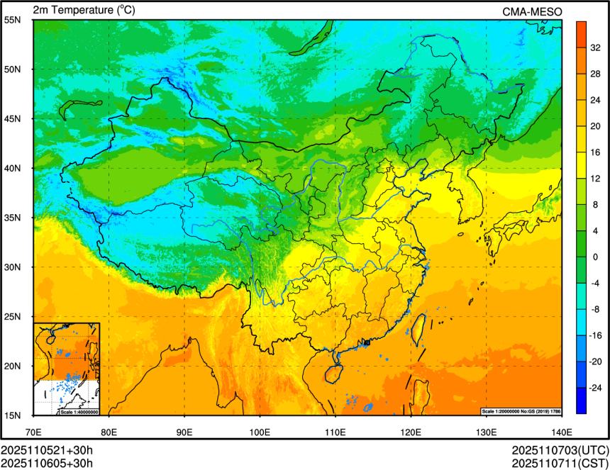11/05 21时 +030小时