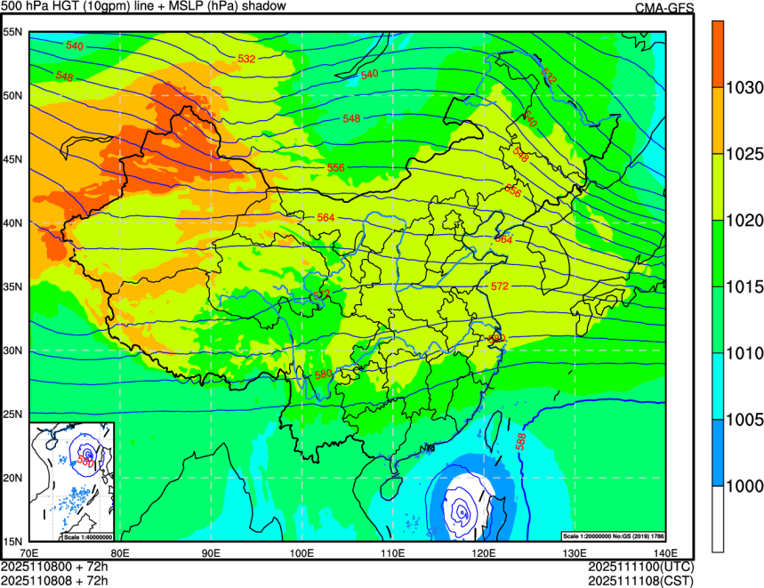 11/08 00时 +072小时