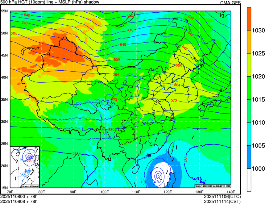 11/08 00时 +078小时