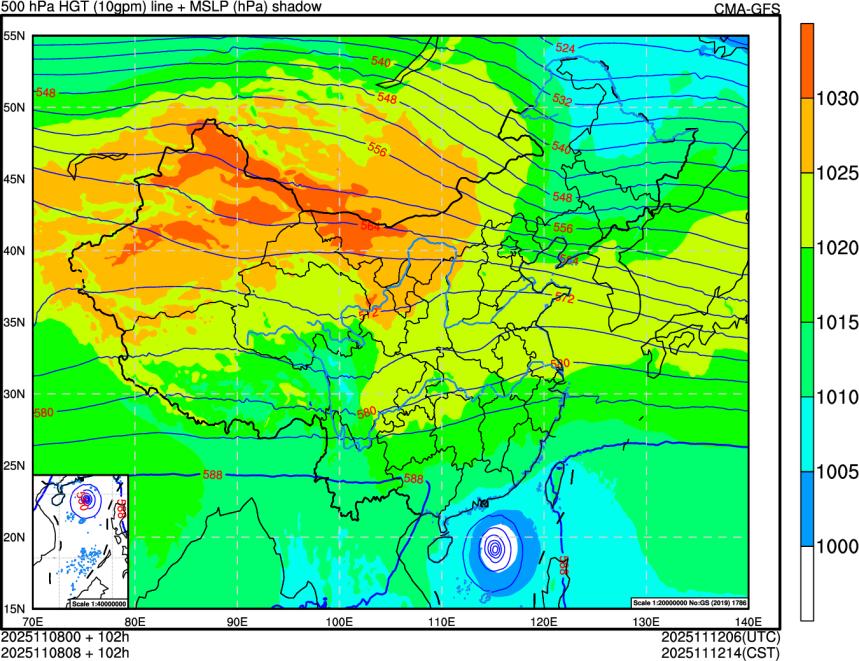 11/08 00时 +102小时