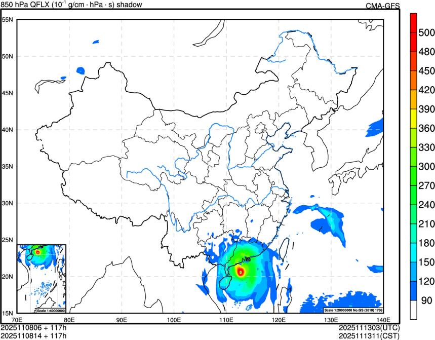 11/08 06时 +117小时