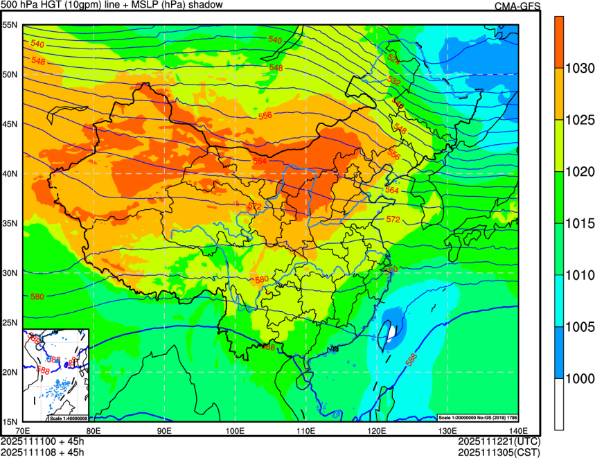 11/11 00时 +045小时