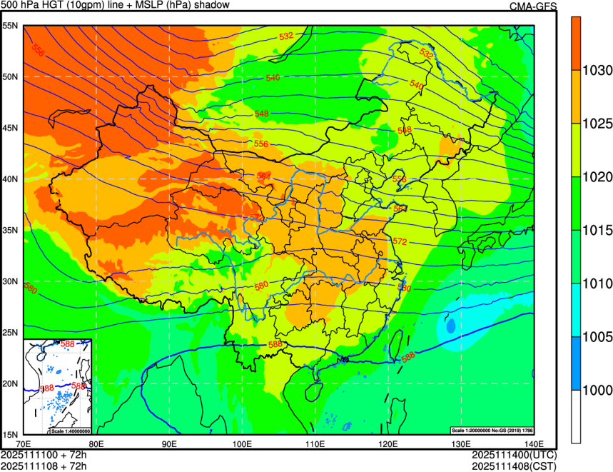 11/11 00时 +072小时