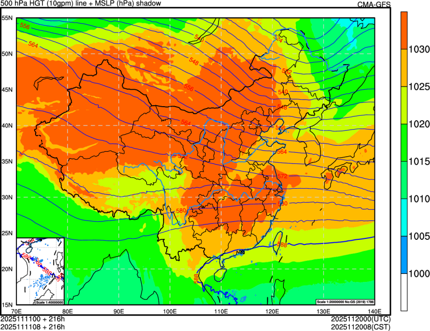 11/11 00时 +216小时