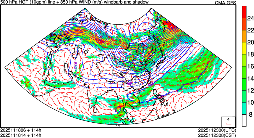 11/18 06时 +114小时