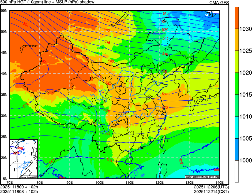 11/18 00时 +102小时