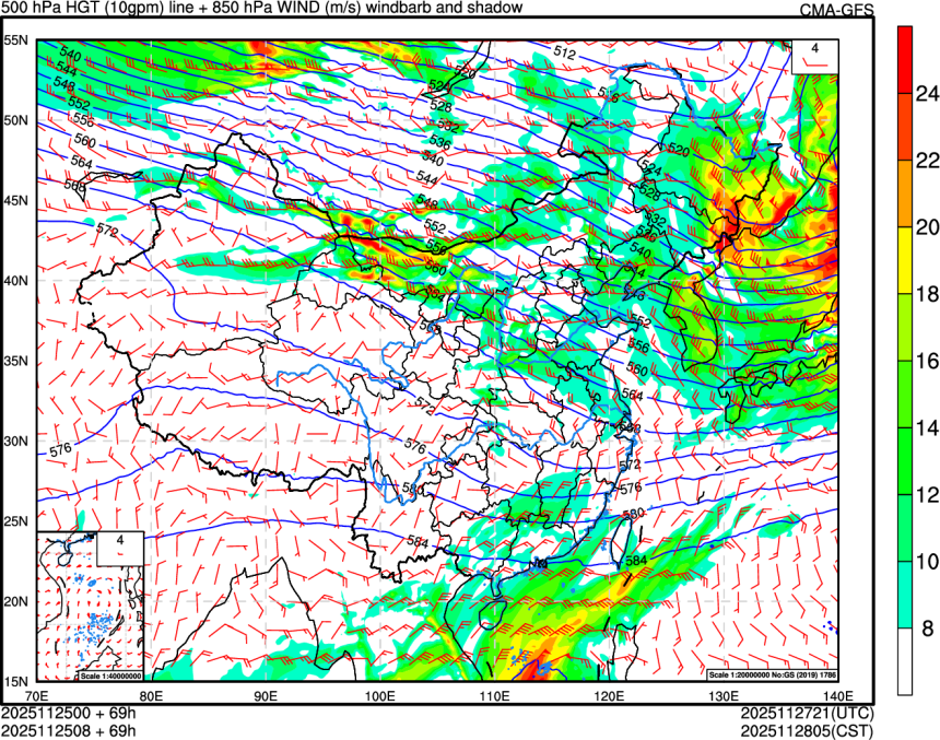 11/25 00时 +069小时