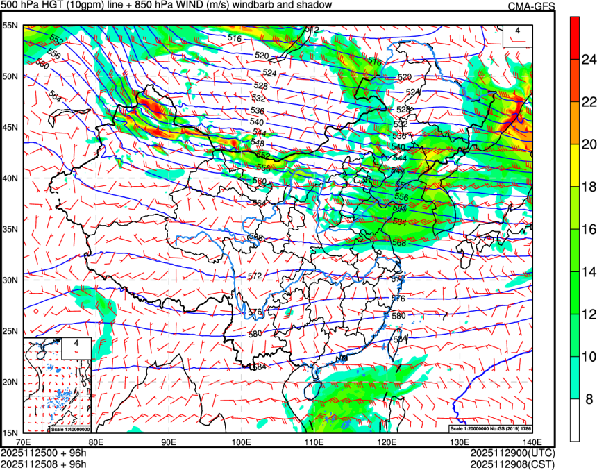11/25 00时 +096小时