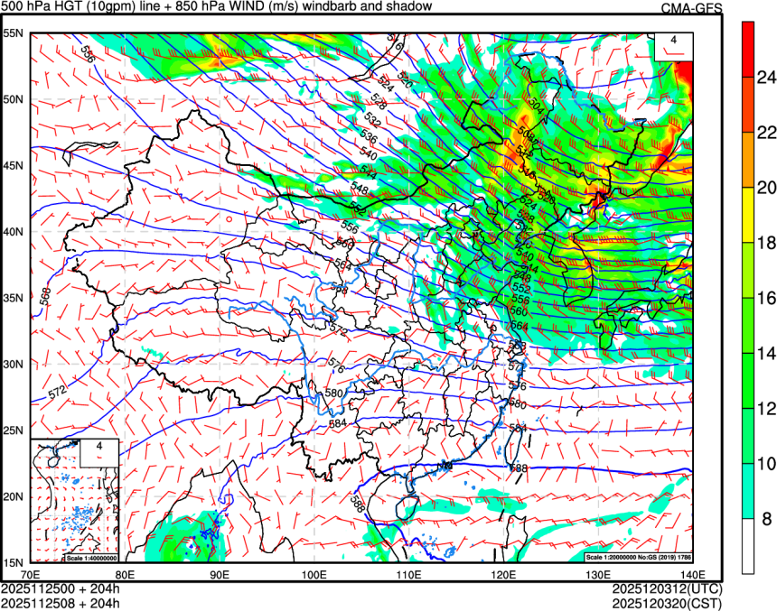 11/25 00时 +204小时