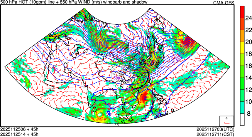 11/25 06时 +045小时