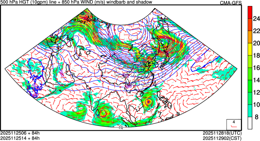 11/25 06时 +084小时