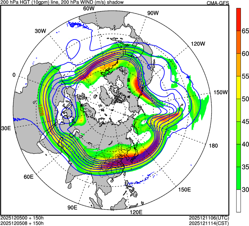 12/05 00时 +150小时