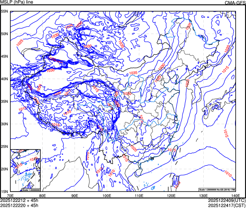 12/22 12时 +045小时