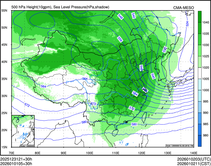 01/01 05时 +030小时