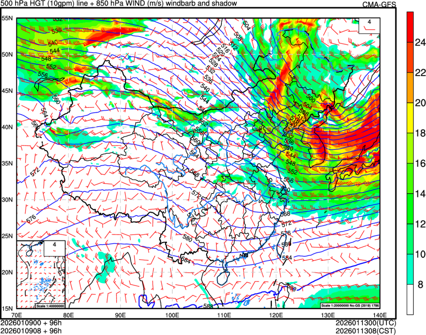 01/09 00时 +096小时