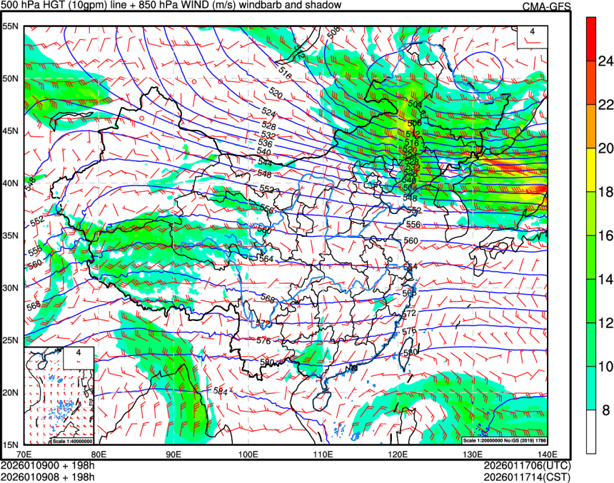 01/09 00时 +198小时
