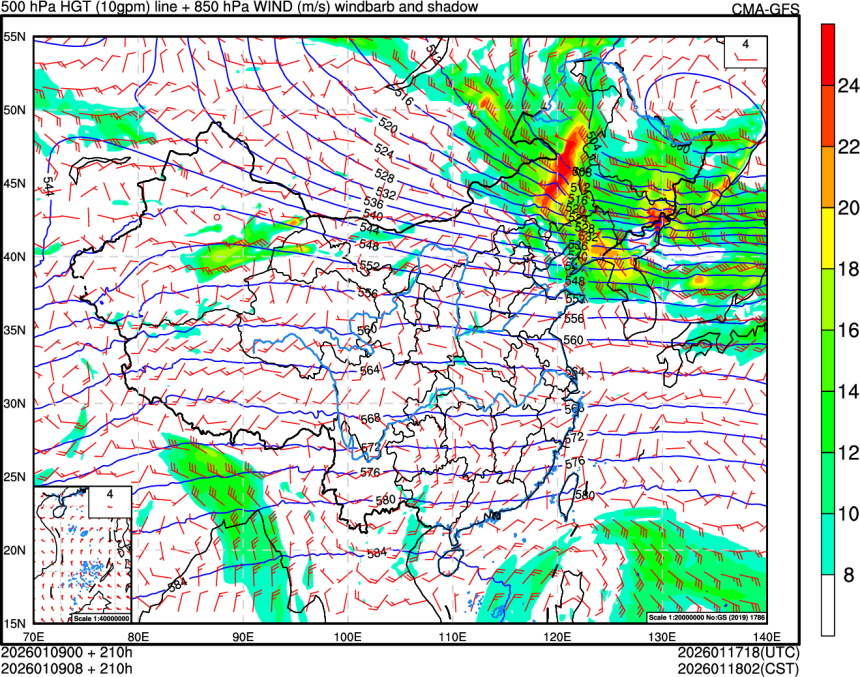 01/09 00时 +210小时