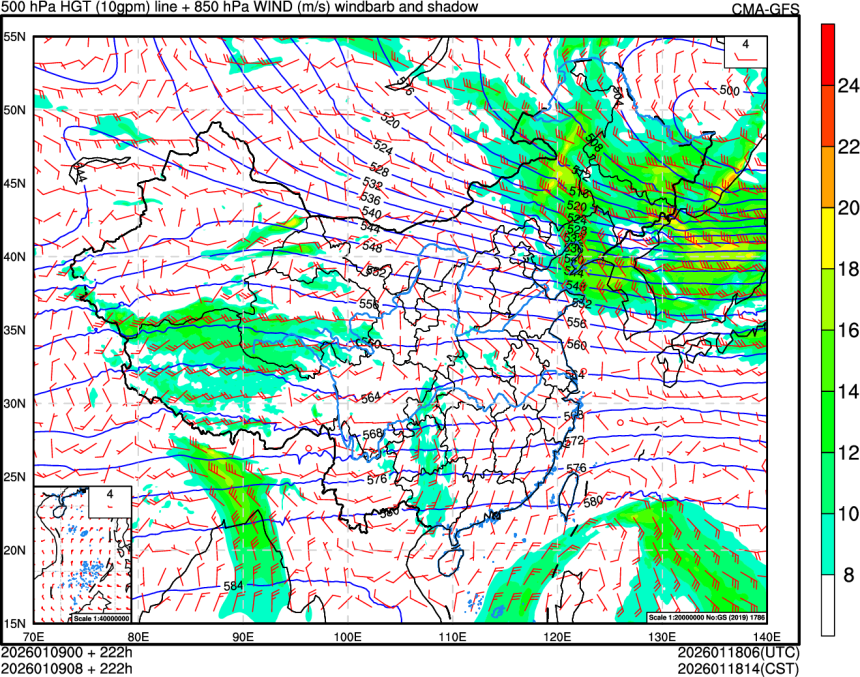 01/09 00时 +222小时