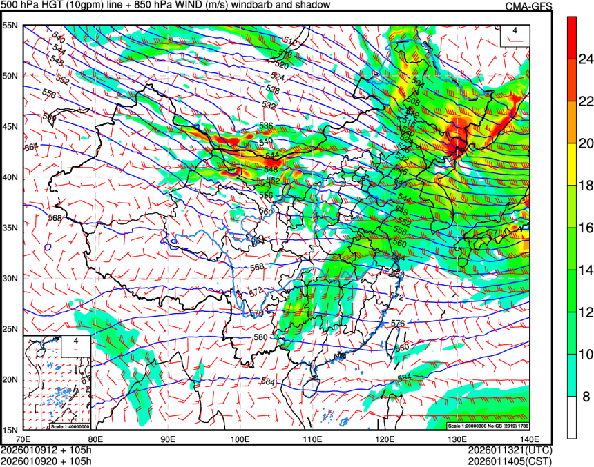 01/09 12时 +105小时