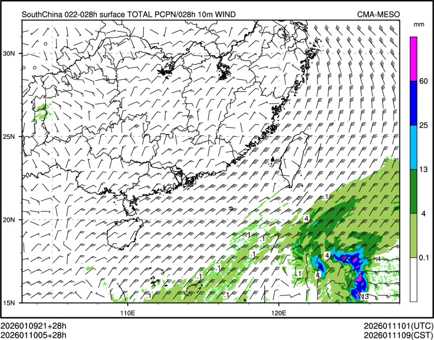 01/10 05时 +028小时