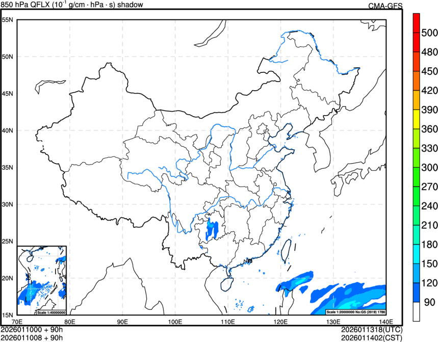 01/10 00时 +090小时