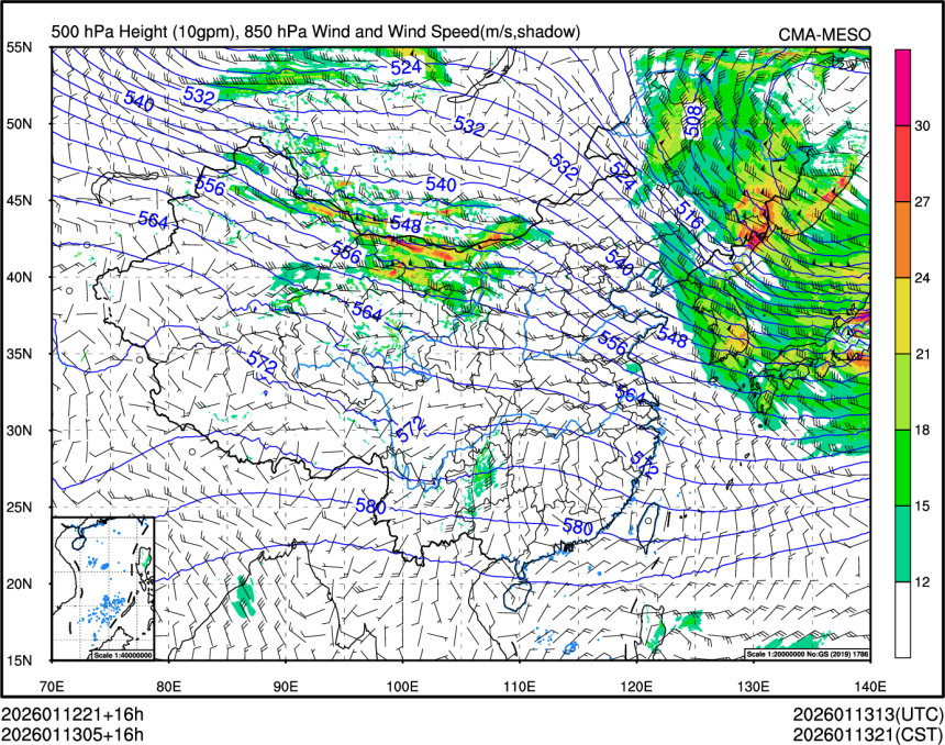 01/13 05时 +016小时