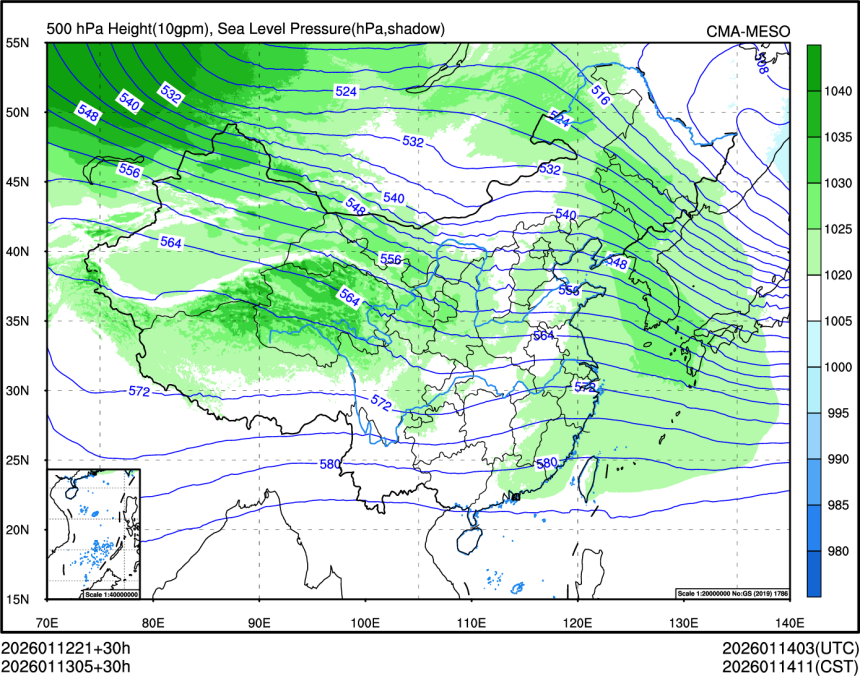 01/13 05时 +030小时