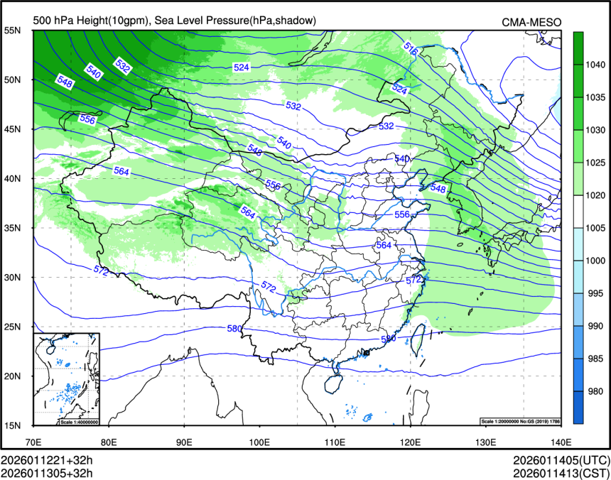 01/13 05时 +032小时