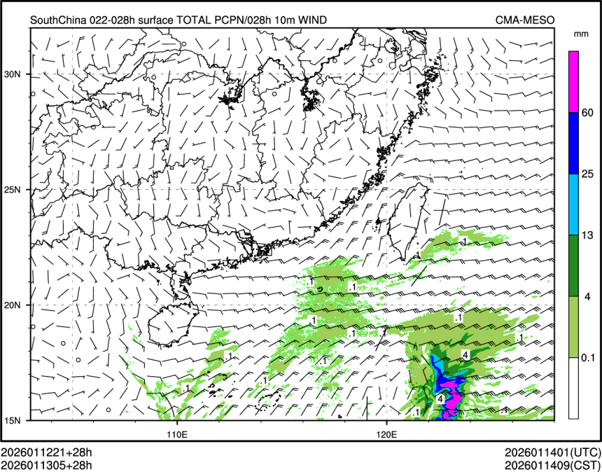 01/13 05时 +028小时