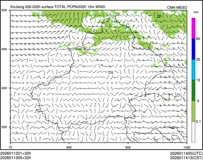 01/13 05时 +032小时