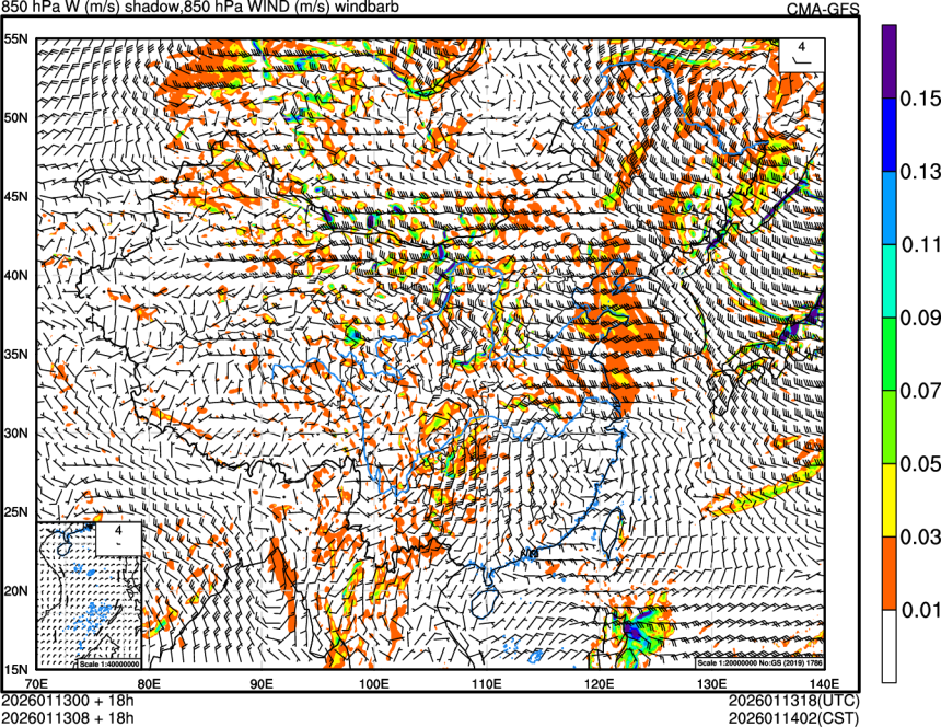01/13 00时 +018小时