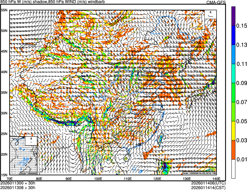 01/13 00时 +030小时