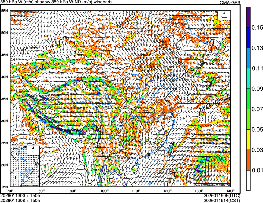 01/13 00时 +150小时