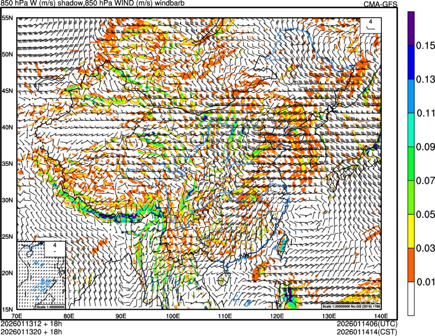 01/13 12时 +018小时