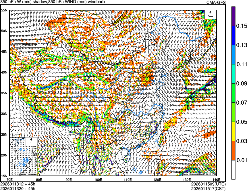 01/13 12时 +045小时