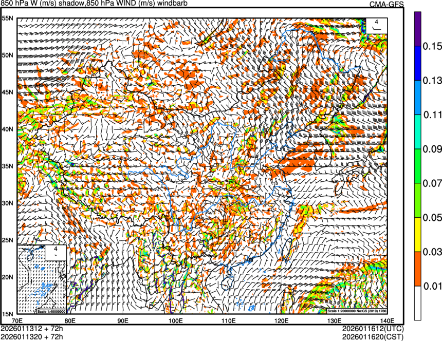 01/13 12时 +072小时