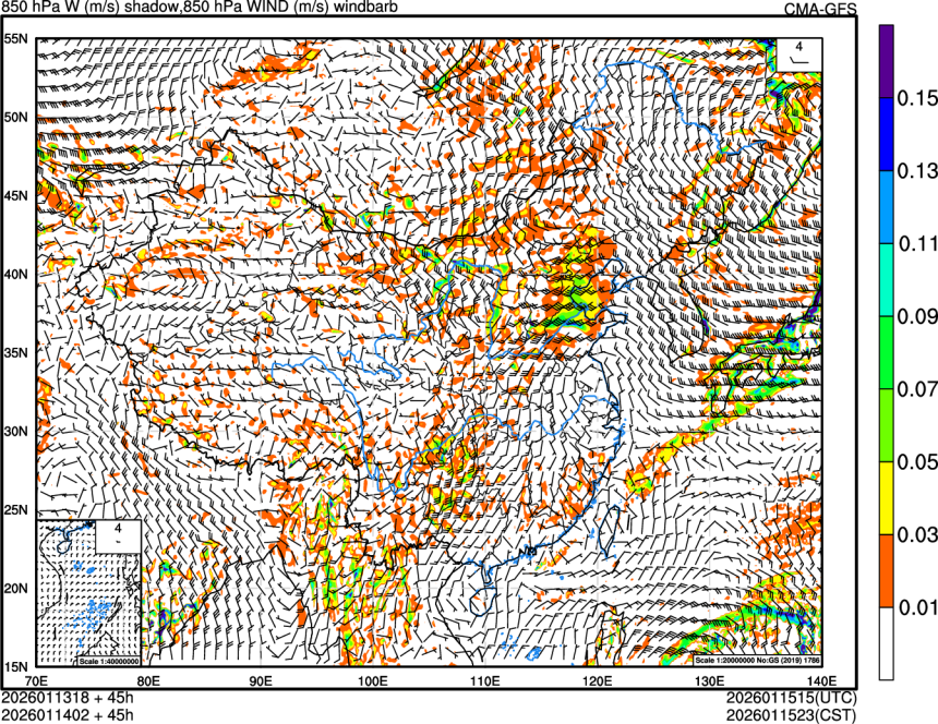 01/13 18时 +045小时