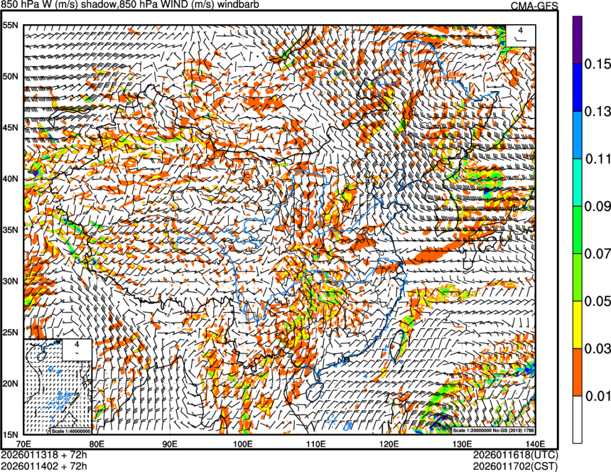 01/13 18时 +072小时